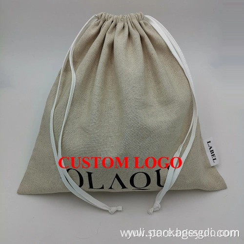 jute burlap drawstring cosmetic bags